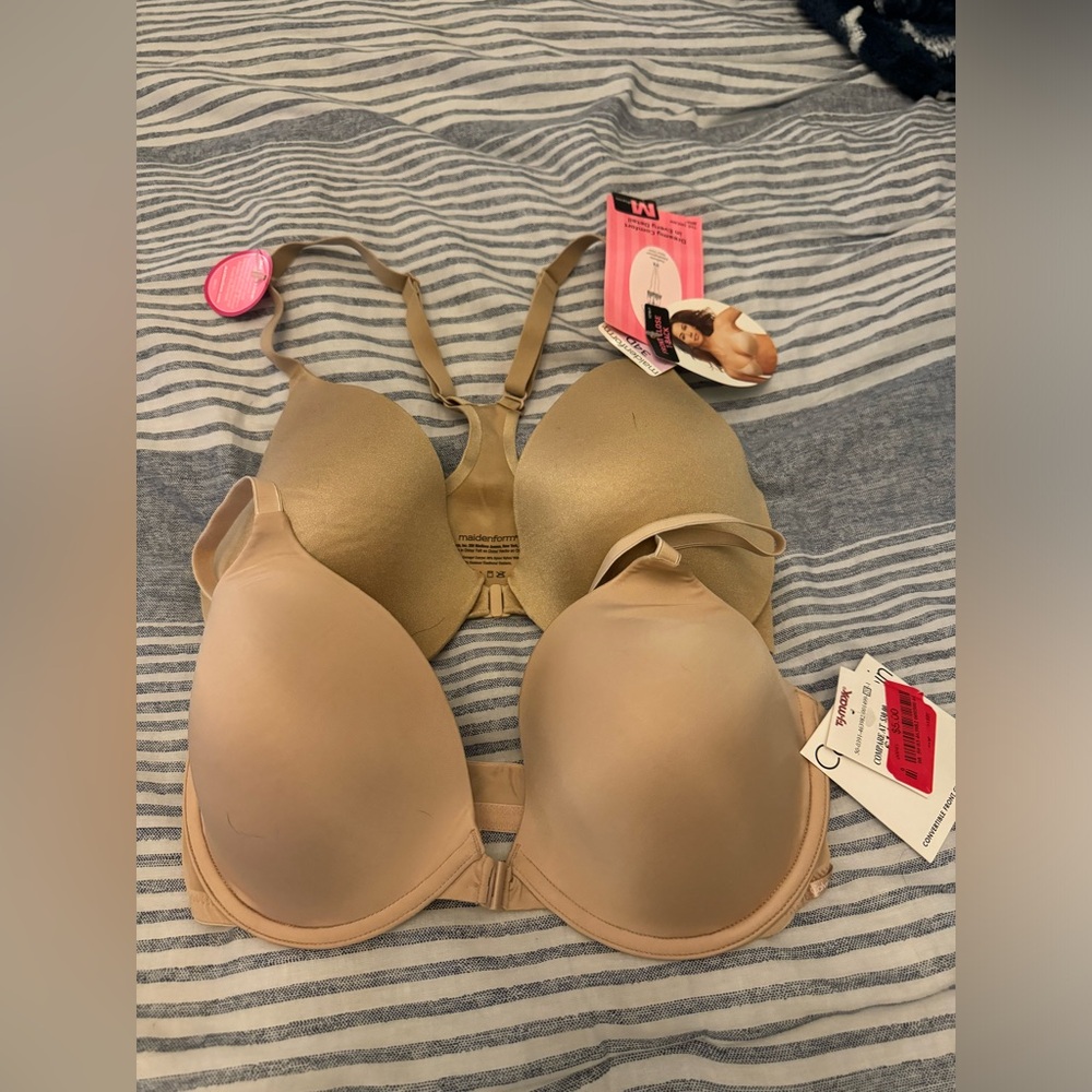 lot of 2 tan bras 36D